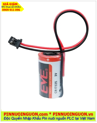 EVE CR17335 (Zắc DF13); Pin nuôi nguồn EVE CR17335 lithium 3v 2/3A 1500mAh chính hãng